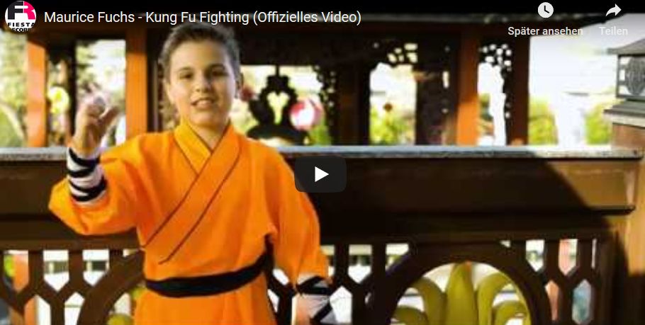 Maurice Fuchs offizieller Jugendbotschafter ICH e.V. Video Kung Fu Fighting
