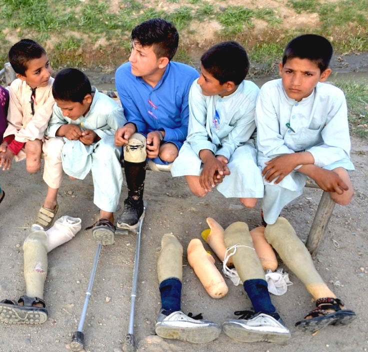 Afghanistan Kinder versehrt