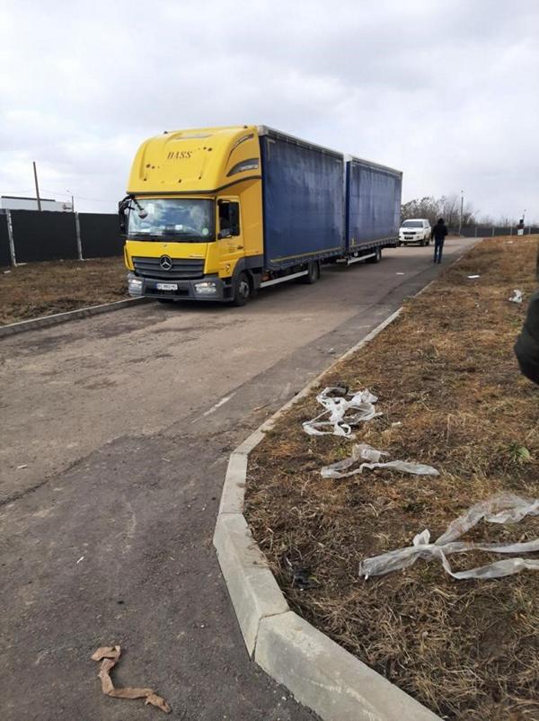 1.340 Km legte der LKW bis nach Riwne im Nordwesten der Ukraine zurück.