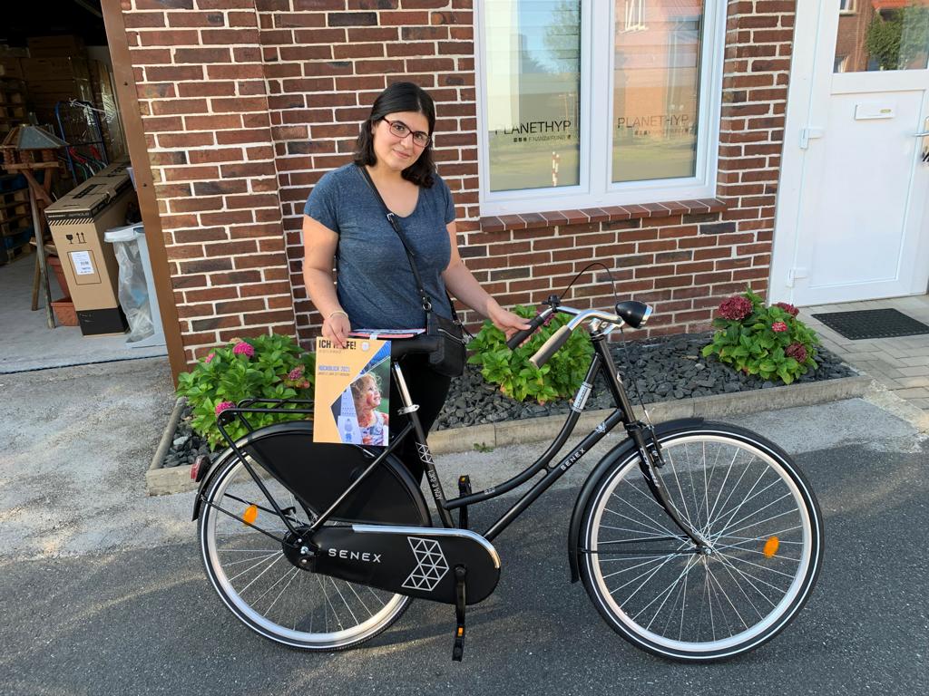 Ein Fahrrad für Dilara Tolu, ICH e.V. Botschafterin