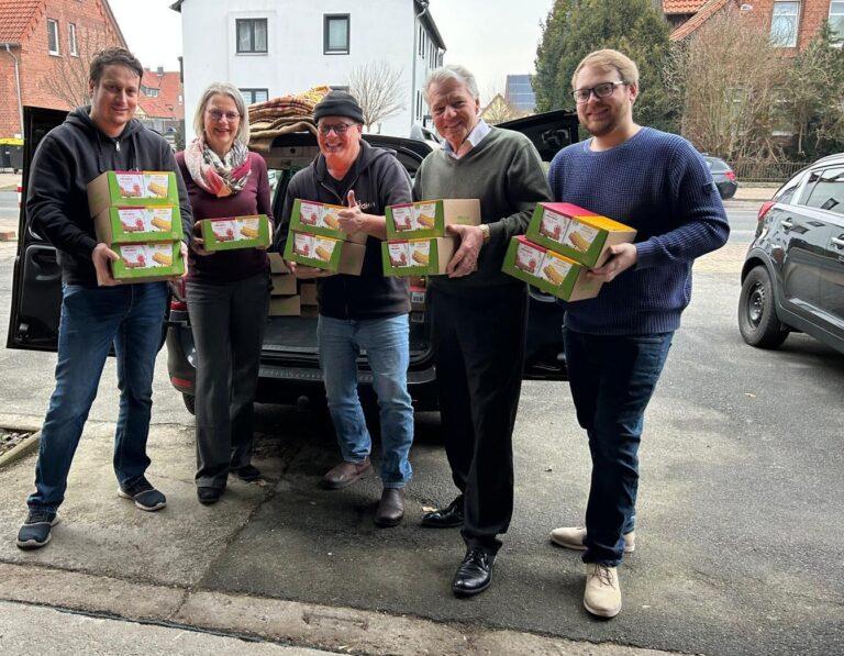 Abholung der Riegel für die Tafel Delmenhorst