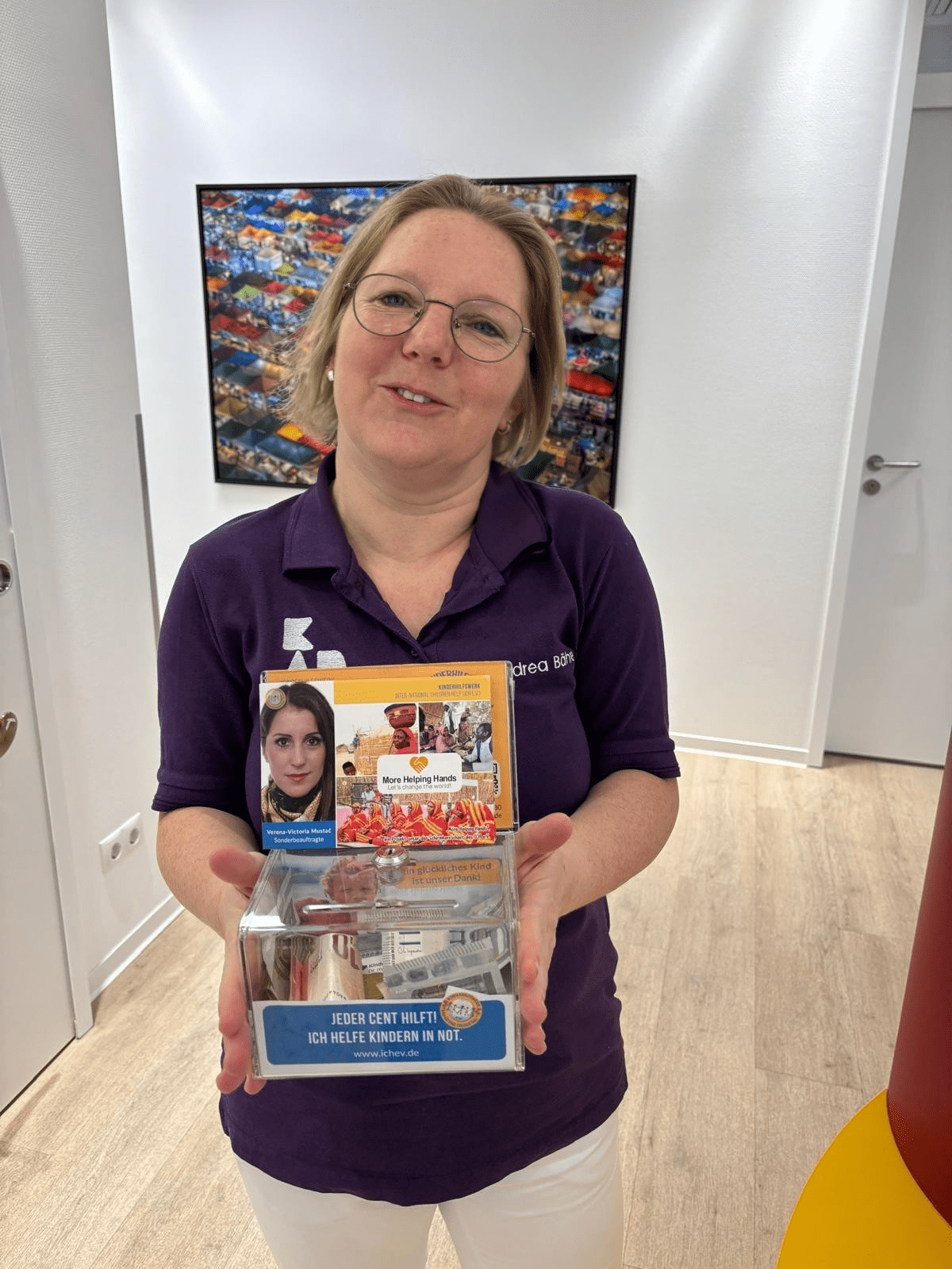 Kinderchirurgie am Deister unterstützt Kinderhilfswerk ICH e.V. – Dank für 175 €